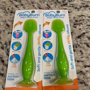 Bundle of 2 BabyBum diaper cream brushes NWT